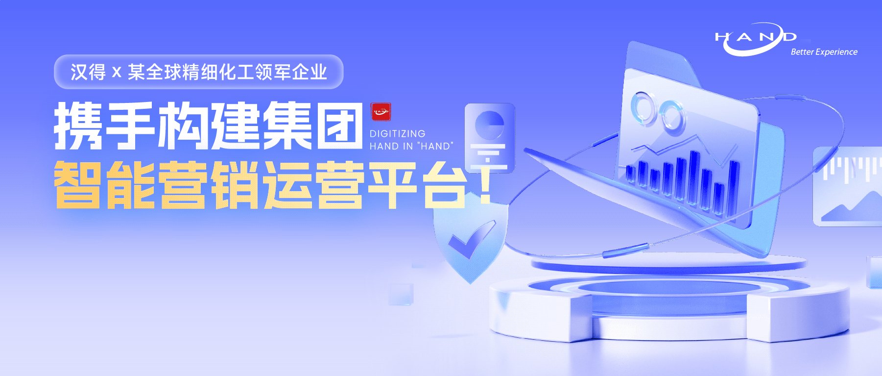 汉得智慧营销产品套件围绕三个数字化